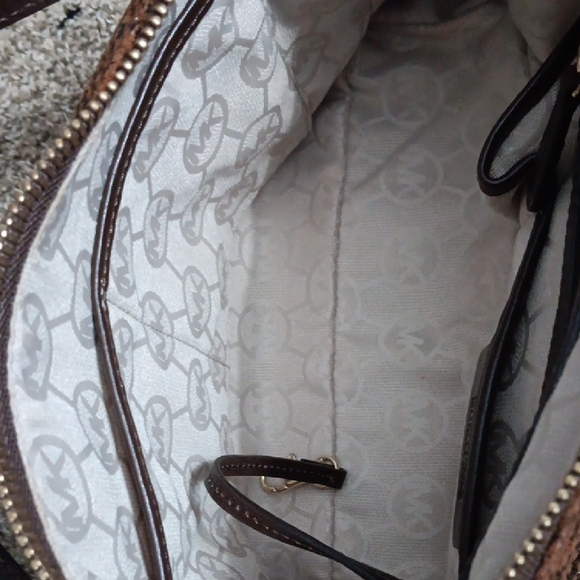 Authentic Michael Kors Brown Satchel Bag - Picture 11 of 12